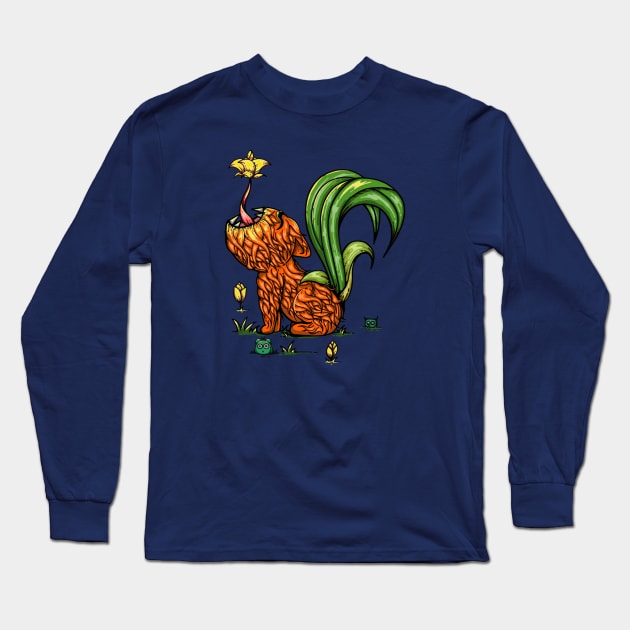 Flower cat Long Sleeve T-Shirt by BARBOZAstore